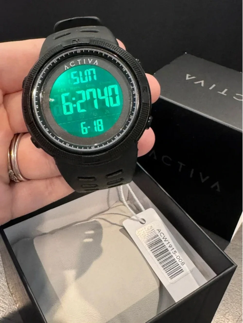 Invicta Activa digital watch rubbery band
